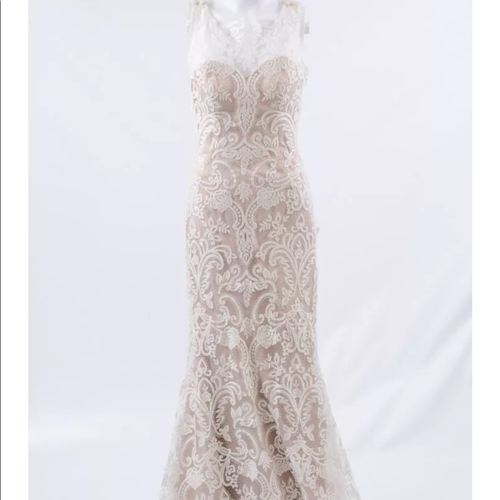 Sareh Nouri Jonquil Lace ivory nude 8 wedding gown